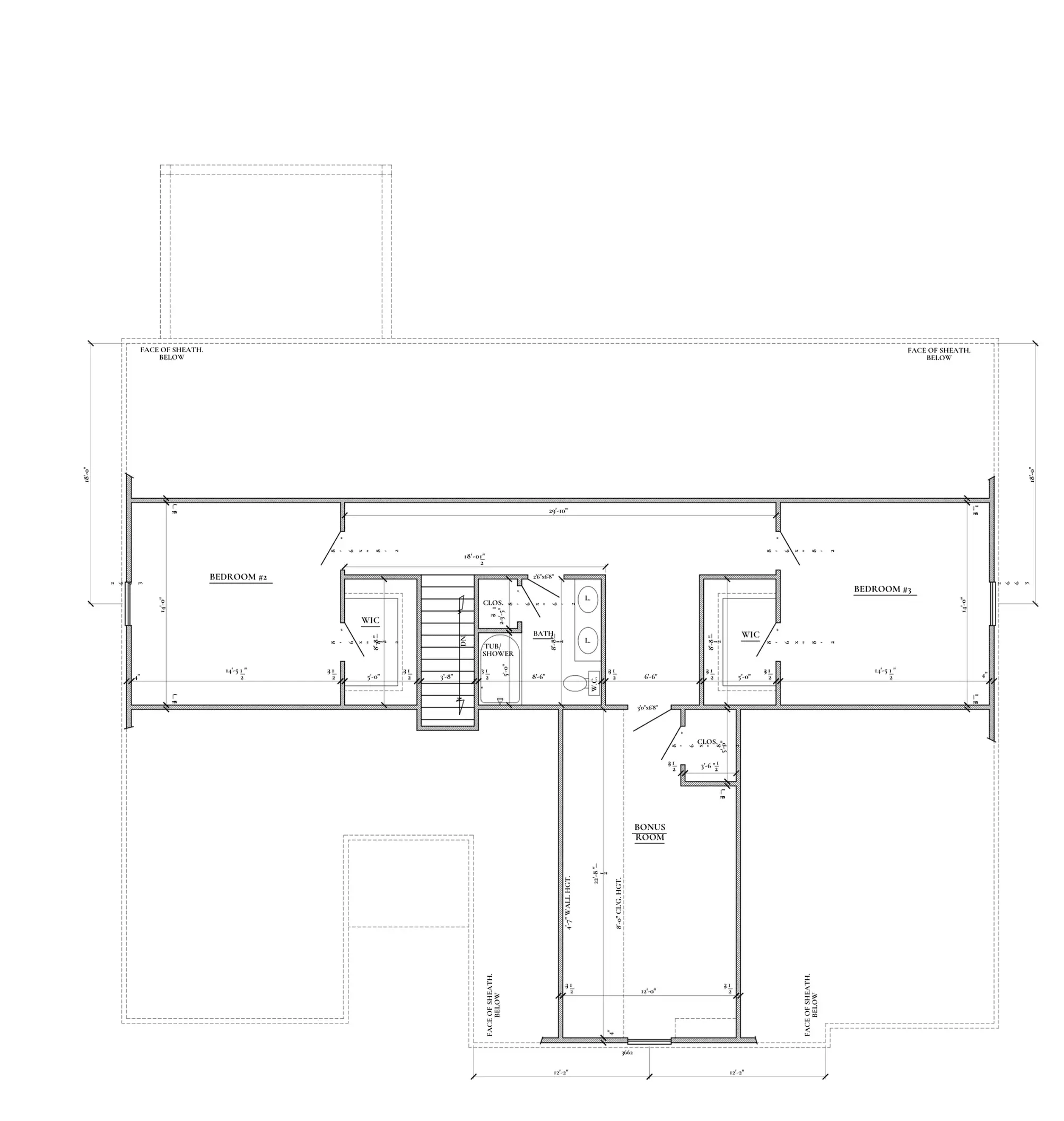 Cooper covered-porch home design, 3,130 sq ft with 4 bedrooms and 3 bathrooms