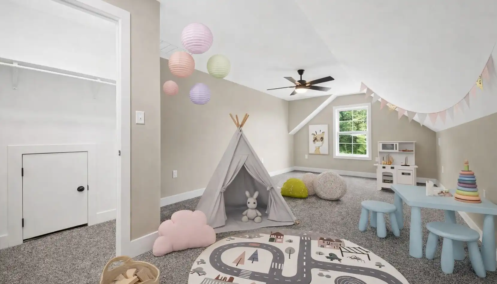 Cooper’s Pastel Playroom With Cozy Teepee and Toys