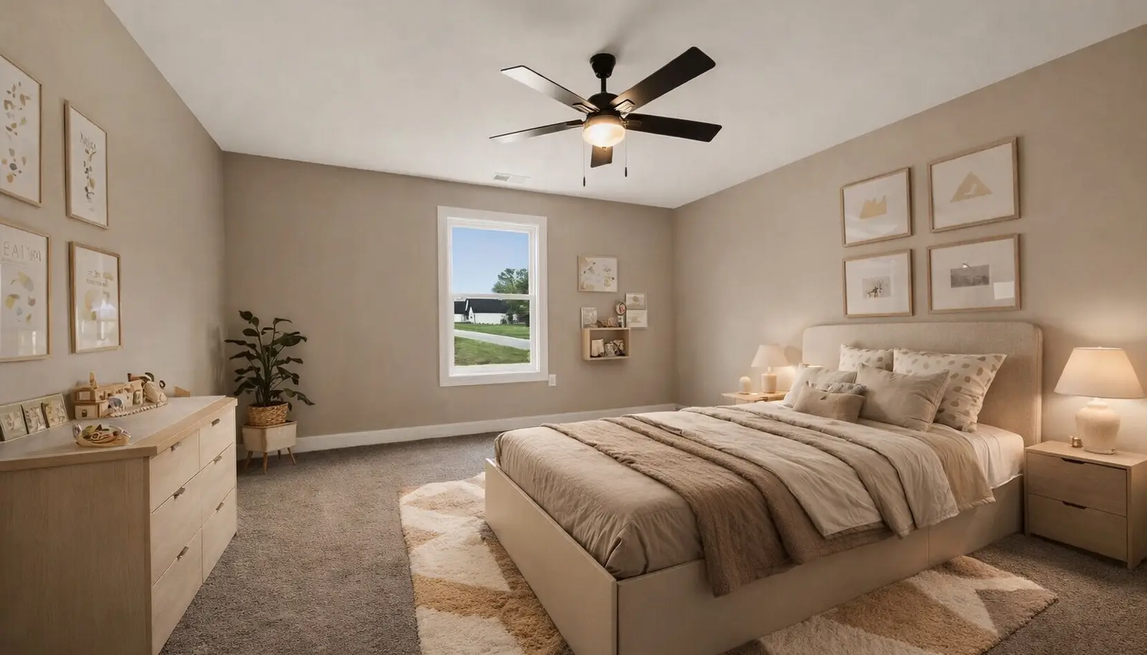 Cooper Neutral Bedroom With Warm Modern Style