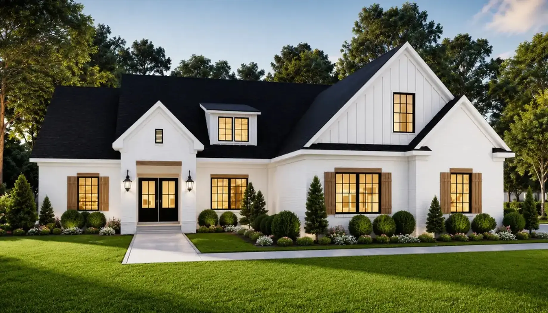 Sophia’s Elegant Modern White Farmhouse Retreat