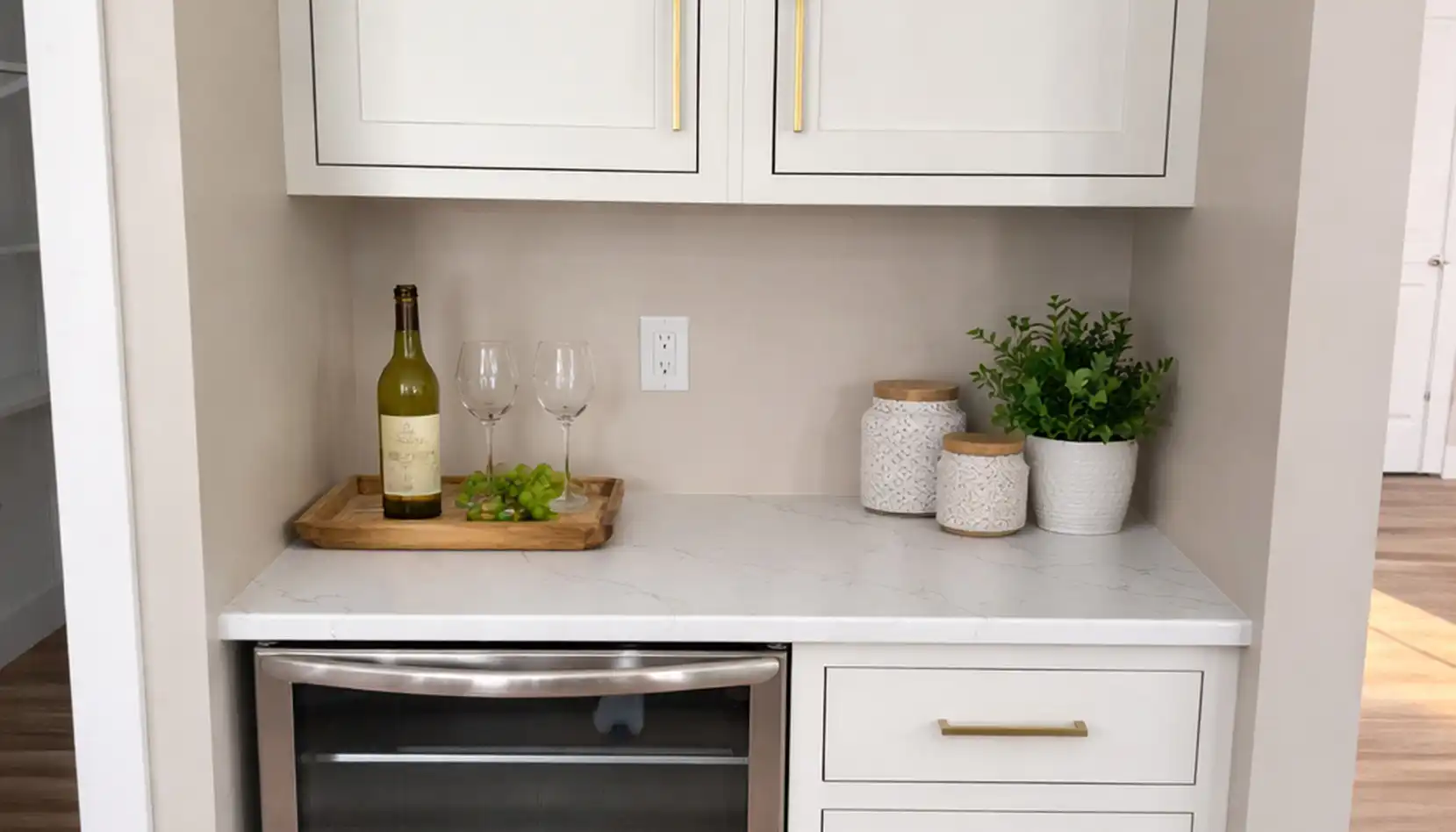 Cooper Covered Porch Beverage Station and Wine Bar