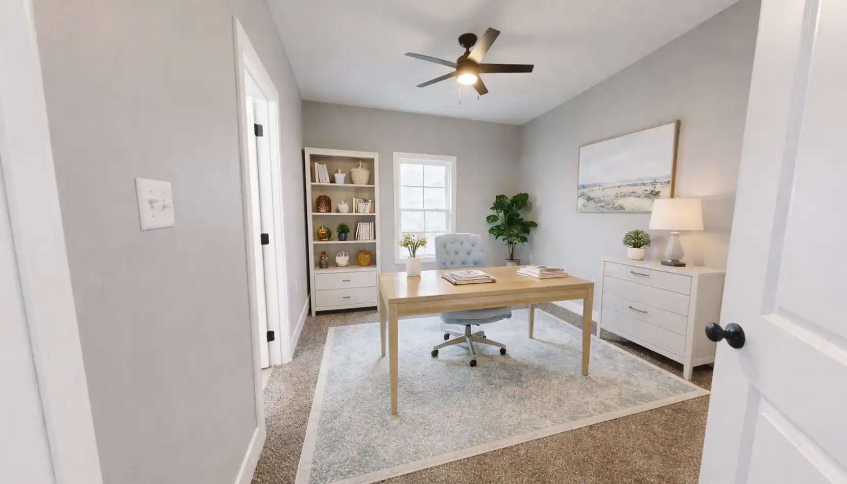 Eleanor 3-Car Modern Home Office Design