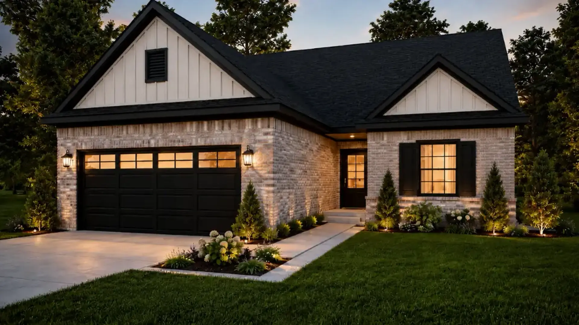 Eleanor 2 Car Floor Plan With Modern Farmhouse Exterior